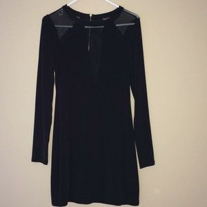 NWOT Long sleeve mesh cutout dress